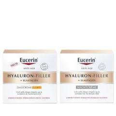 Eucerin Hyaluron Filler Elasticity Dagcreme SPF30 50ml en Elasticity+Filler Nachtcreme 50ml
